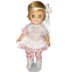 12" Vintage Sweet Little Toddler Doll 12 8 V are on her back